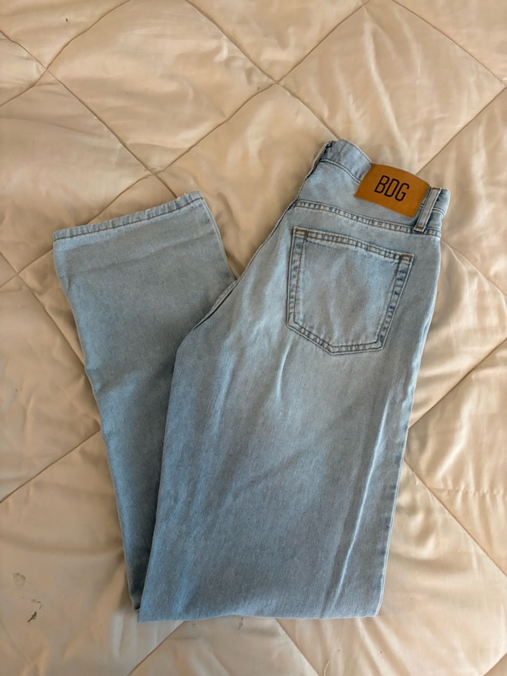 Urban Outfitters BDG Olive Stovepipe Mid-Rise Straight Jeans